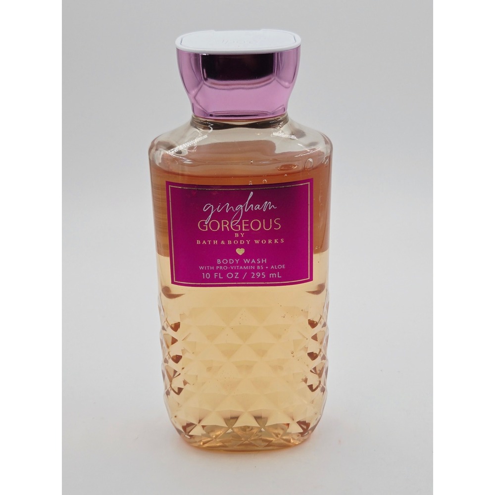 Bath & Body Works Gingham Gorgeous Body Wash 10 fl oz Pink Strawberry Peony